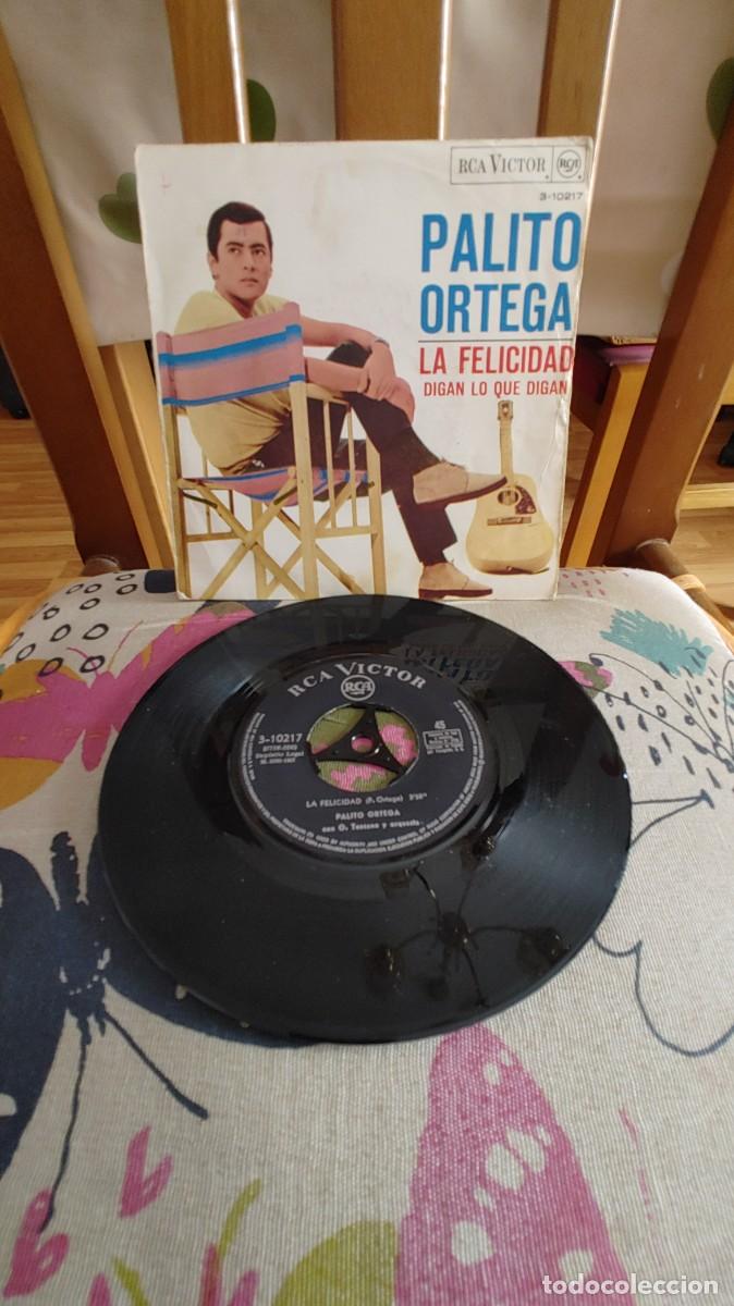 Discos de vinilo: PALITO ORTEGA-SINGLE LA FELICIDAD