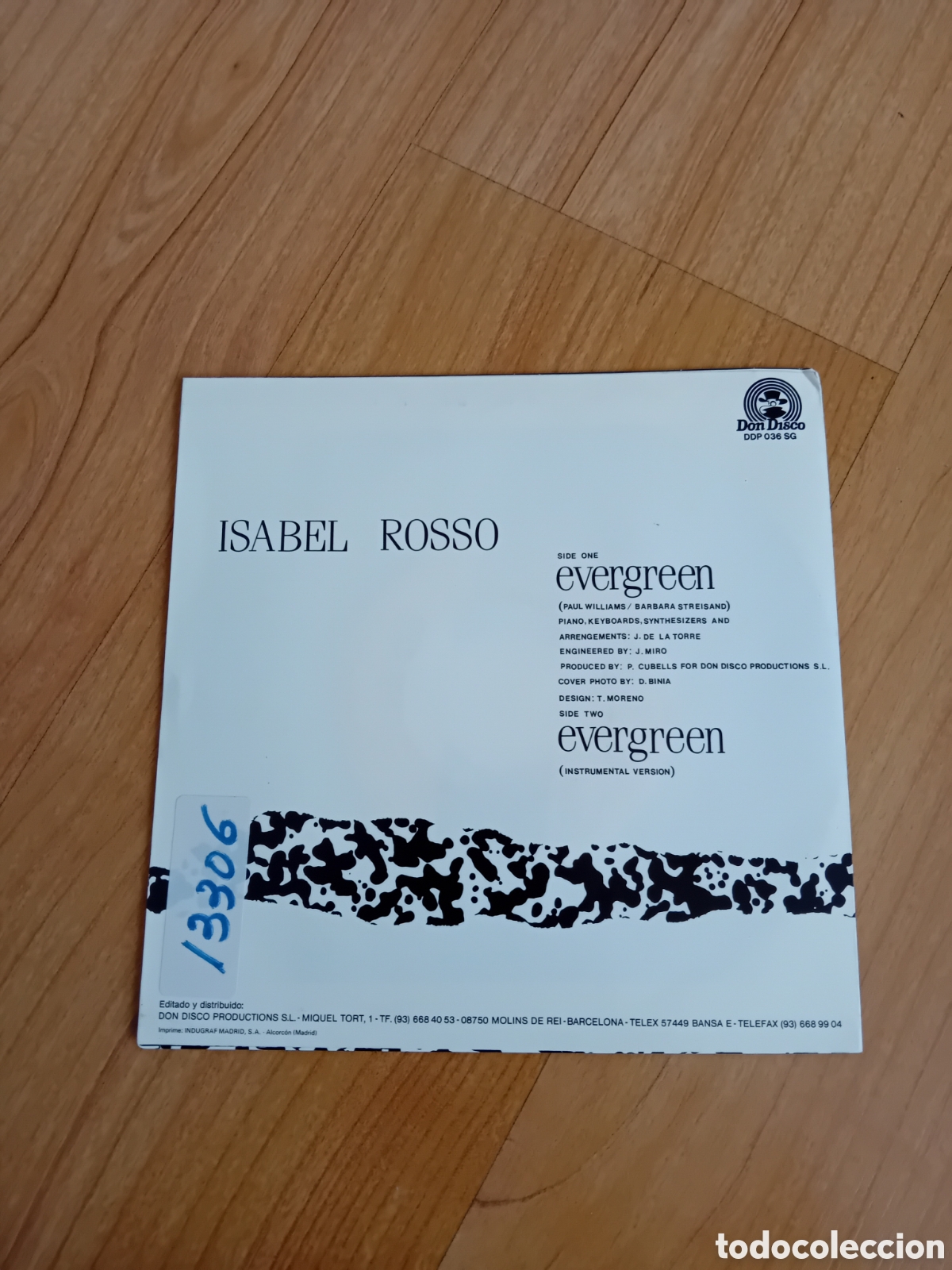 Discos de vinilo: ISABEL ROSSO. EVERGREEN - Foto 2