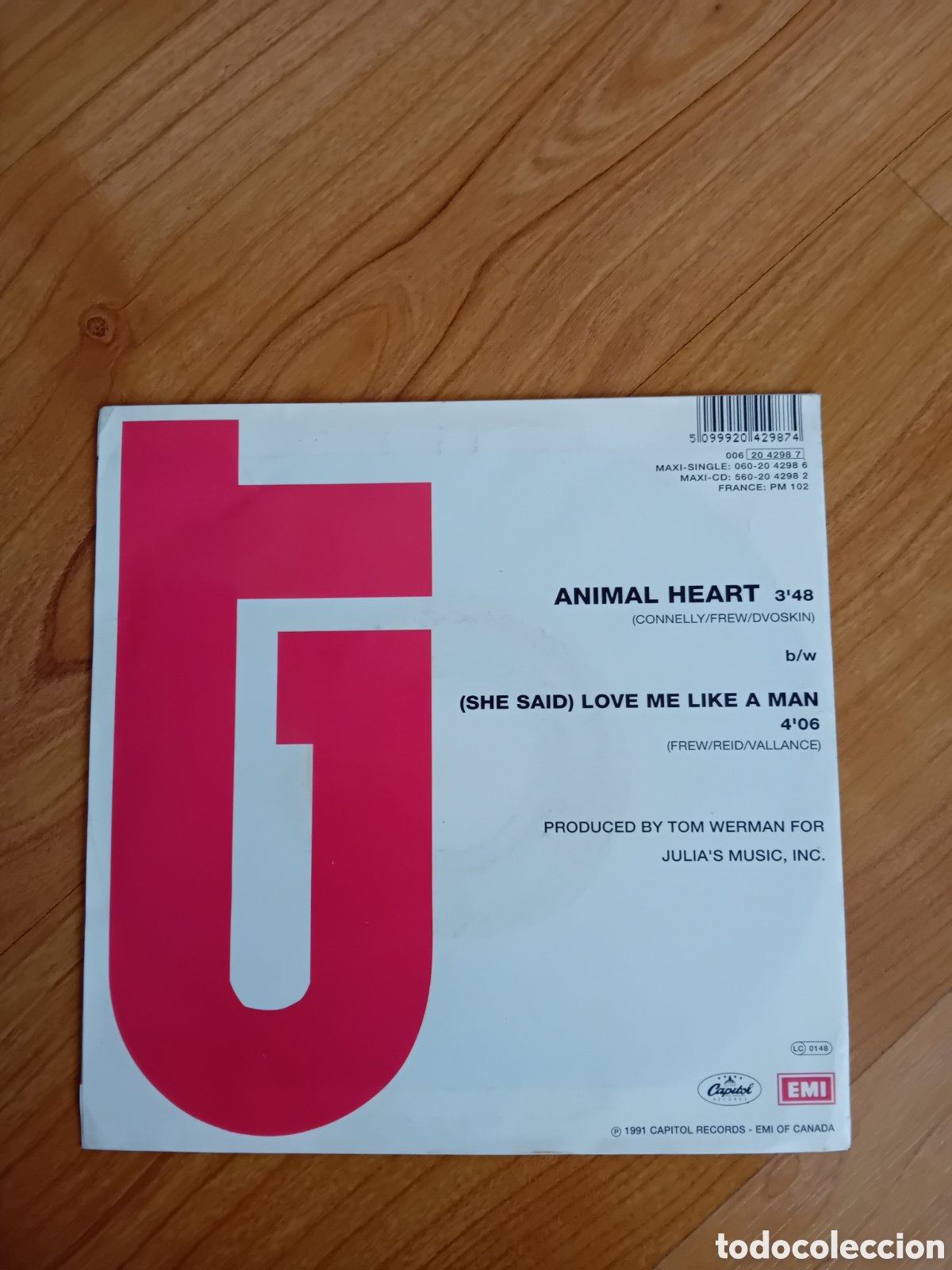 Discos de vinilo: GLASS TIGER. ANKMAL HEART - Foto 2