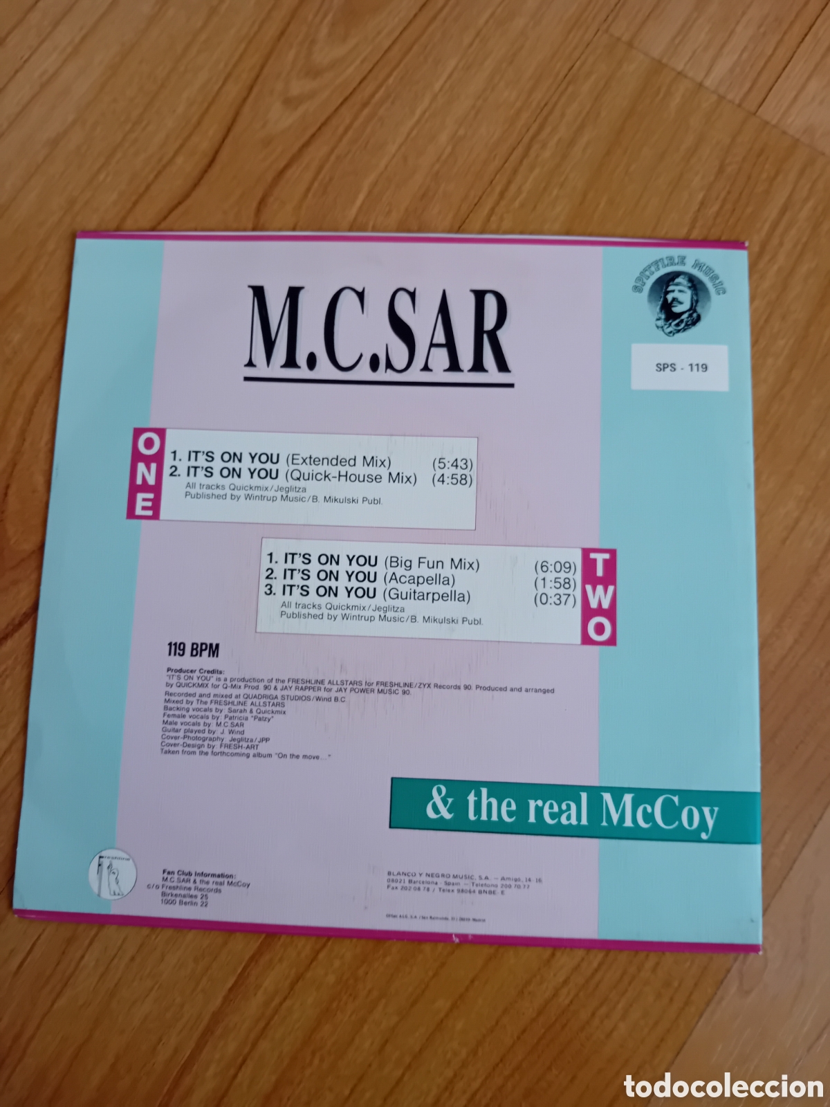 Discos de vinilo: MC SAR & THE REAL MCCOY. ITS ON YOU - Foto 2