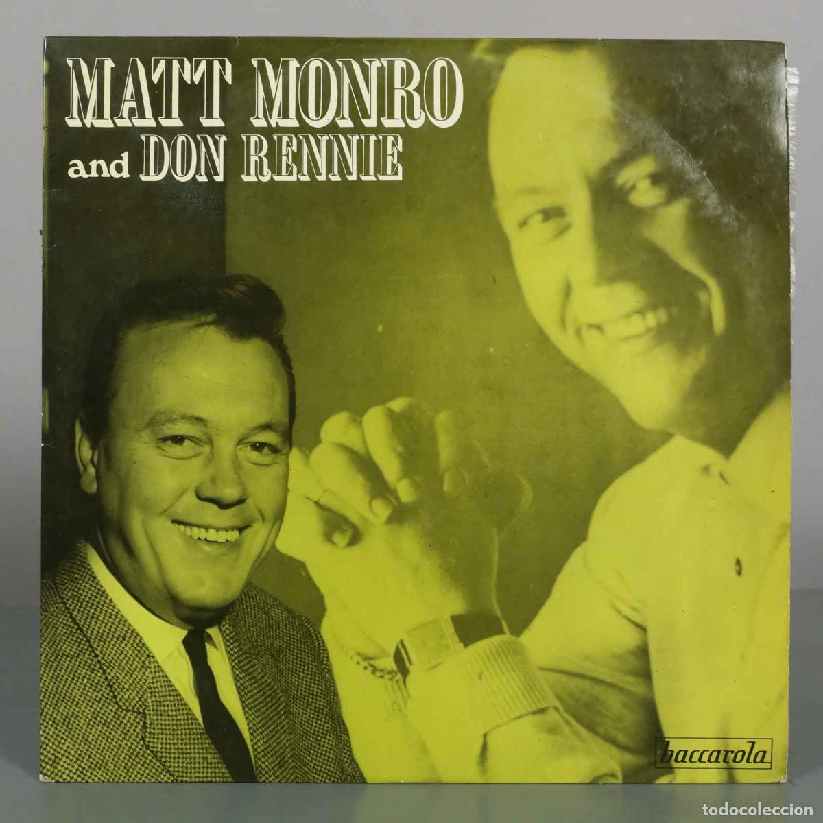 Discos de vinilo: LP. Matt Monro, Don Rennie - Baccarola