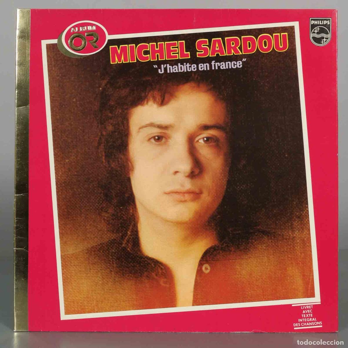 Discos de vinilo: LP. J&acute;habite en france - Michel Sardou