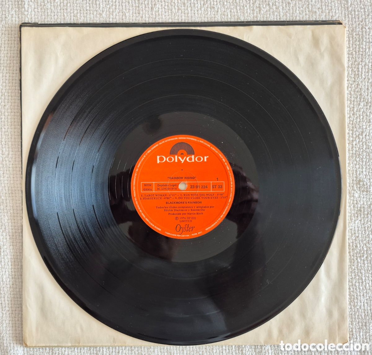 Discos de vinilo: Vinilo Rainbow Rising 1976 Spain - Foto 3