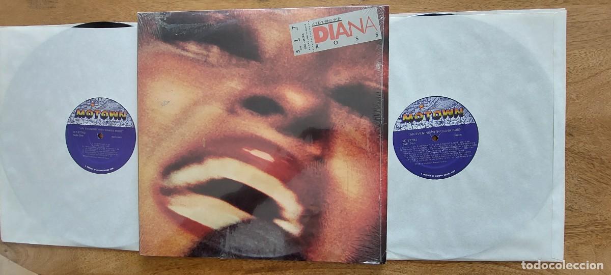 Discos de vinilo: DIANA ROSS - Doble LP USA - MINT * AN EVENING WITH DIANA ROSS * TAMLA MOTOWN 1977