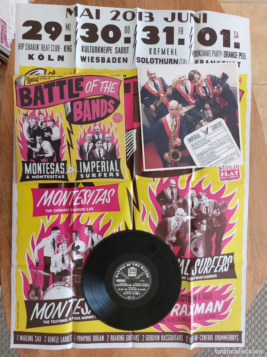Discos de vinilo: MONTESAS & MONTESITAS / IMPERIAL SURFERS - 10 pulgadas Germany * MINT * 2013 * Incluye el POSTER