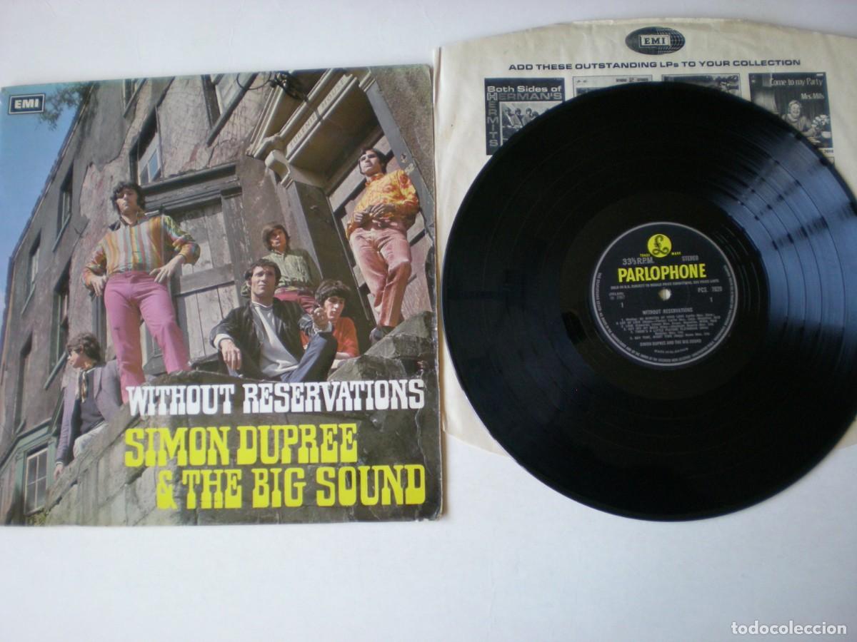 Discos de vinilo: SIMON DUPREE & THE BIG SOUND - WITHOUT RESERVATIONS - EMI PARLOPHONE PCS 7029 -ORIGINAL GRAN BRETA&Ntilde;A
