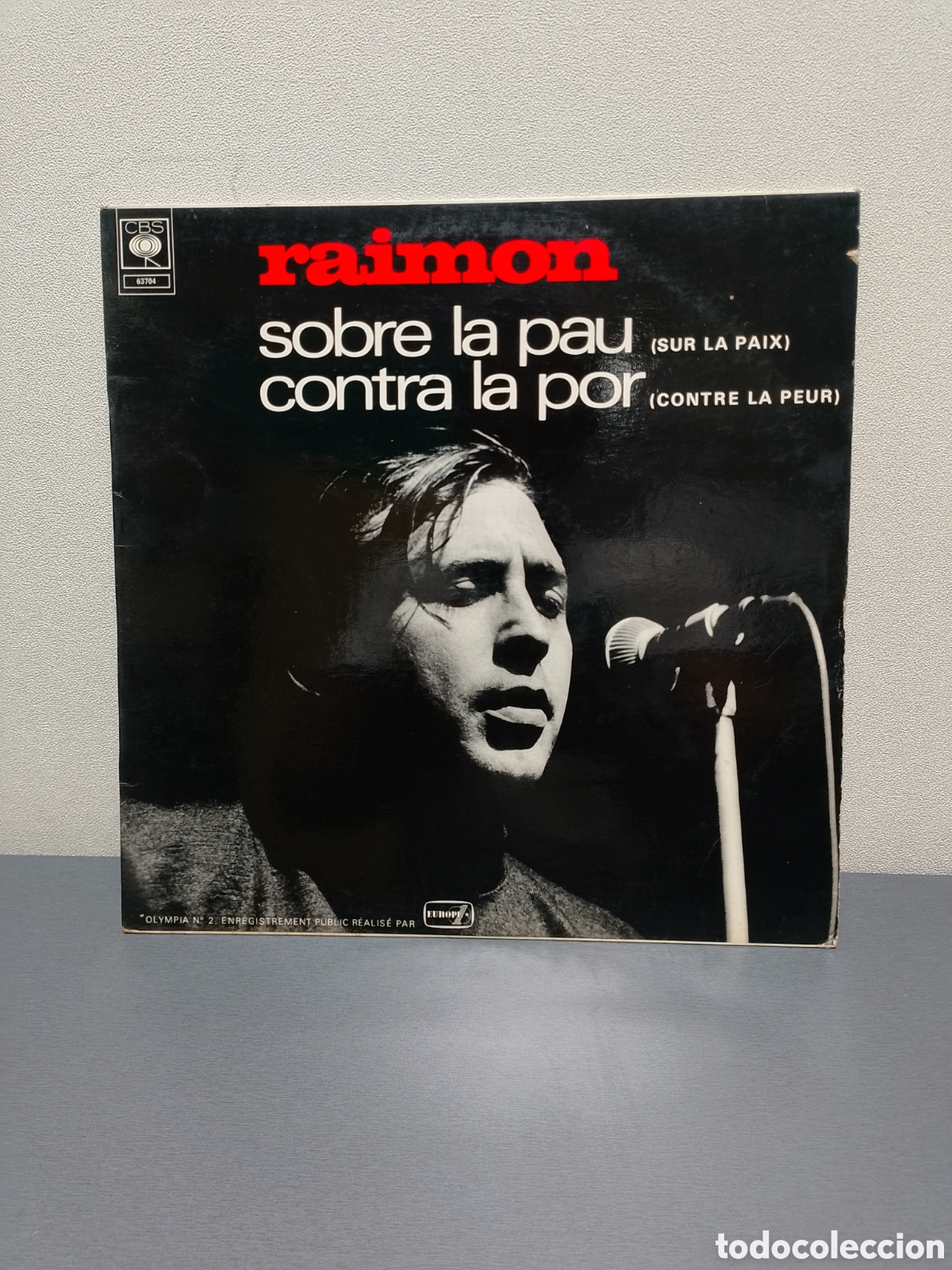 Discos de vinilo: disco de vinilo de Raimon titulada &rdquo;Sobre la pau contra la por&rdquo;.