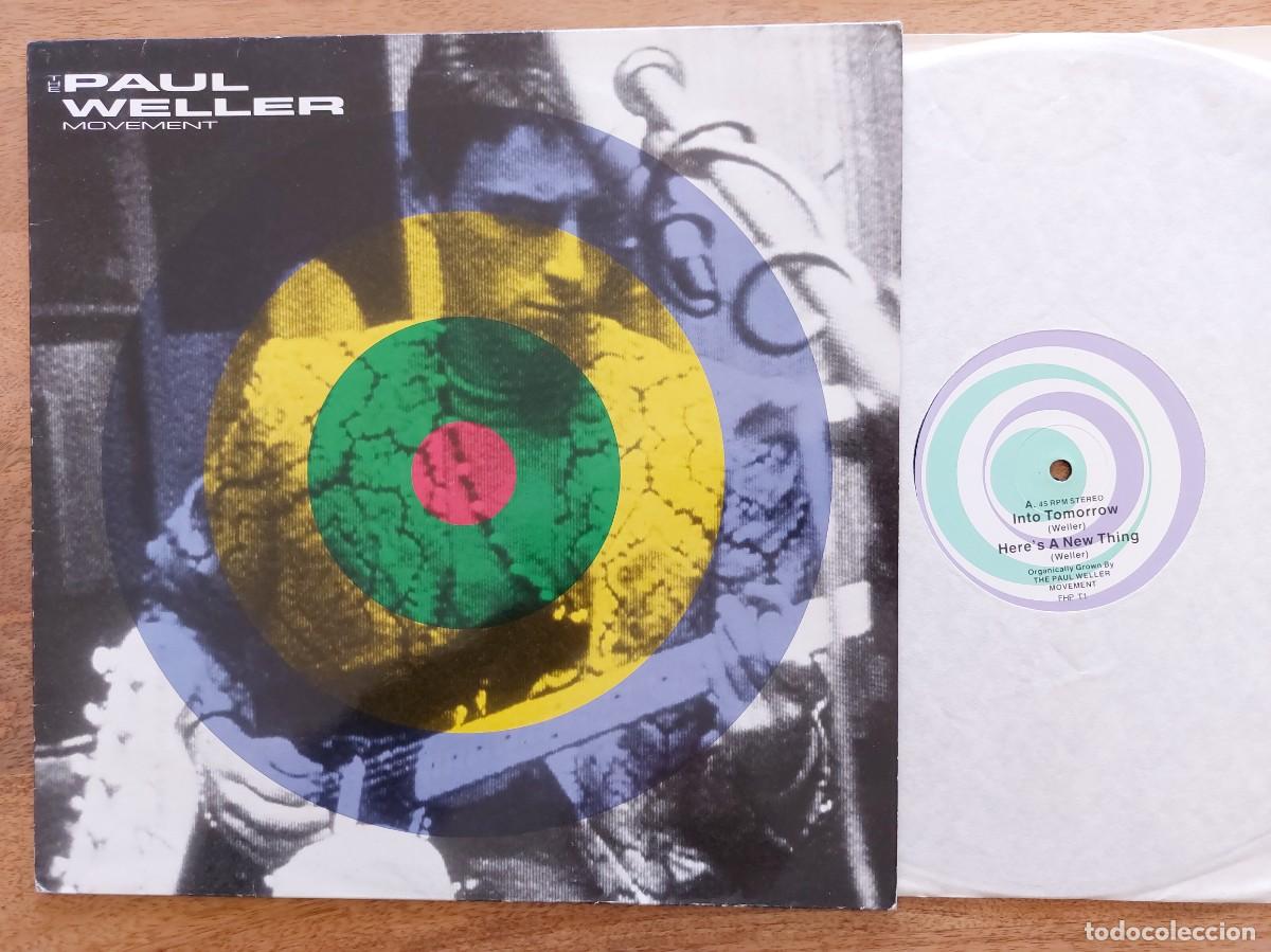 Discos de vinilo: PAUL WELLER MOVEMENT - MAXI 45 rpm UK * MINT * INTO TOMORROW * FREEDOM HIGH RECORDS 1991