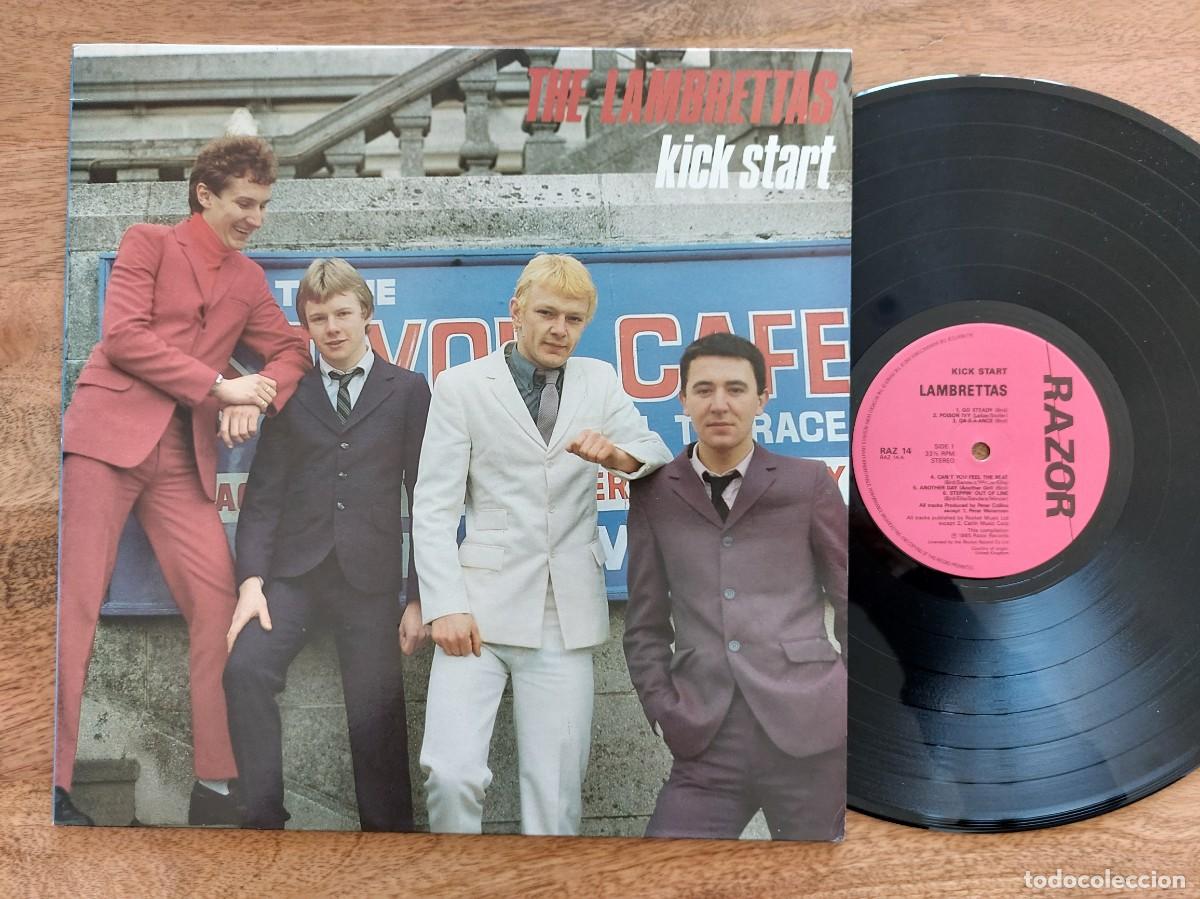 Discos de vinilo: THE LAMBRETTAS - LP UK * MINT * KICK START * RAZOR RECORDS 1985 * REVIVAL MOD