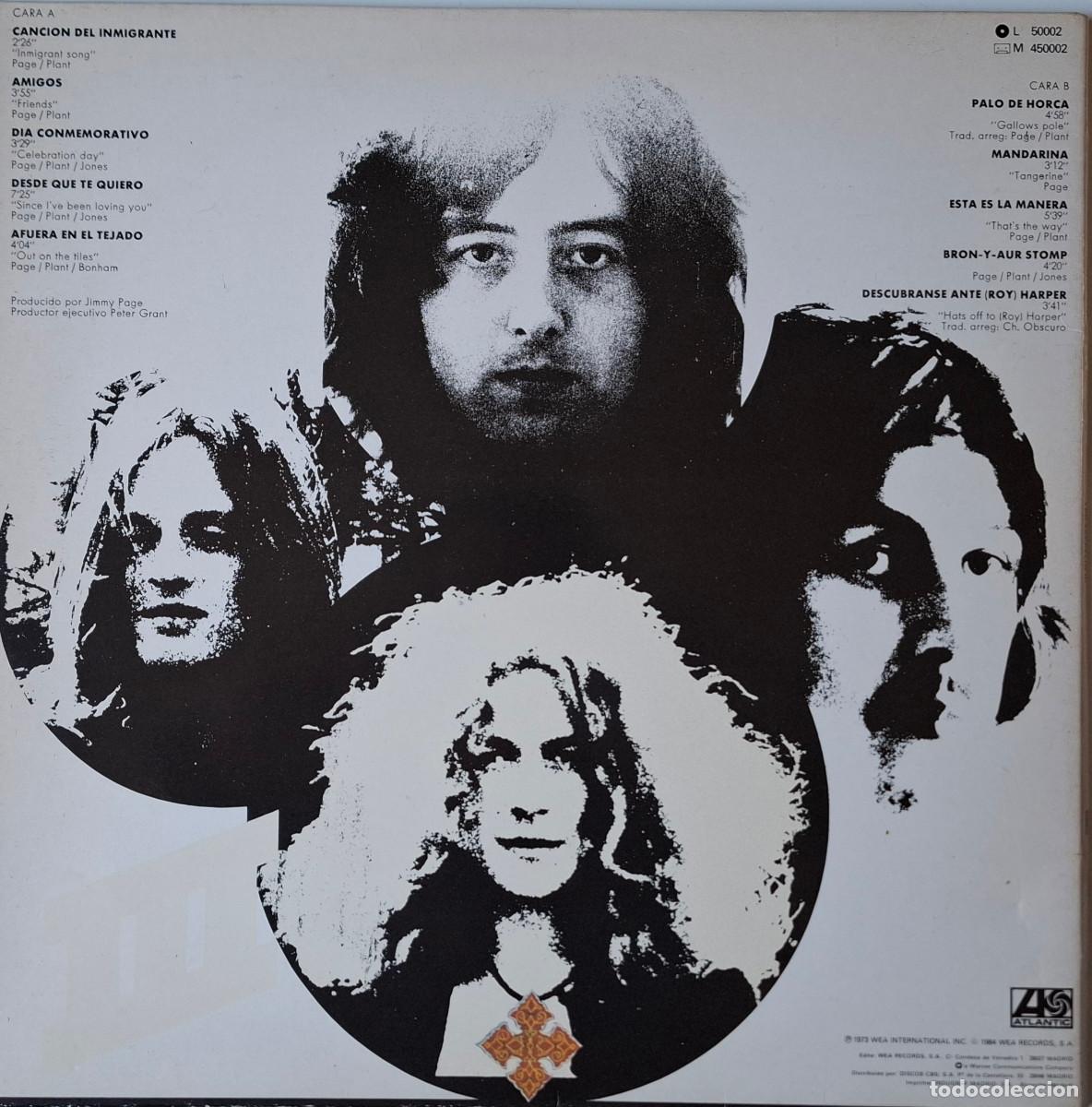 Discos de vinilo: Led Zeppelin &ndash; Led Zeppelin III. - Foto 2