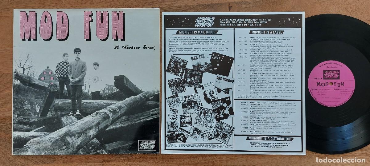 Discos de vinilo: MOD FUN - LP FRANCE * MINT * 90 WARDOUR STREET * MIDNIGHT RECORDS 1985 * con hoja INTERIOR