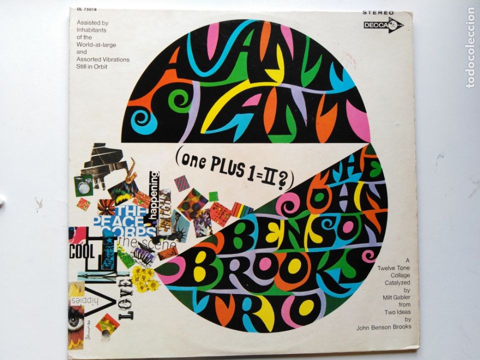 Discos de vinilo: John Benson Brooks Trio-Avant Slant. One Plus...(LP Decca 1968) Free Jazz. portada Alex Steinweiss