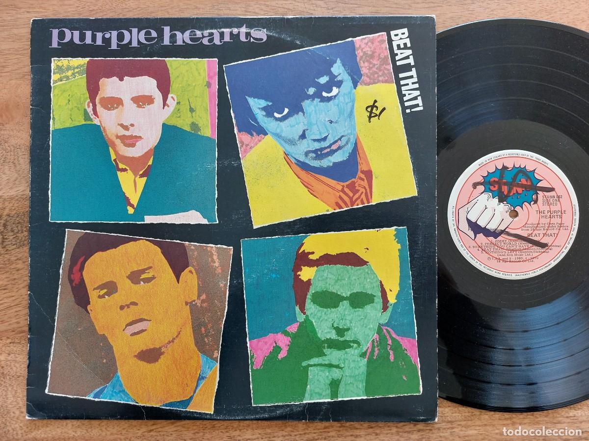 Discos de vinilo: PURPLE HEARTS - LP NEW ZEALAND * BEAT BEAT! * STUNN RECORDS 1980 * REVIVAL MOD