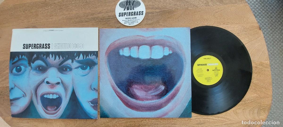 Discos de vinilo: SUPERGRASS - LP UK * MINT * I SHOULD COCO * PHARLOPONE 1995 * INCLUYE POSAVASOS GIRA PRESENTACI&Oacute;N