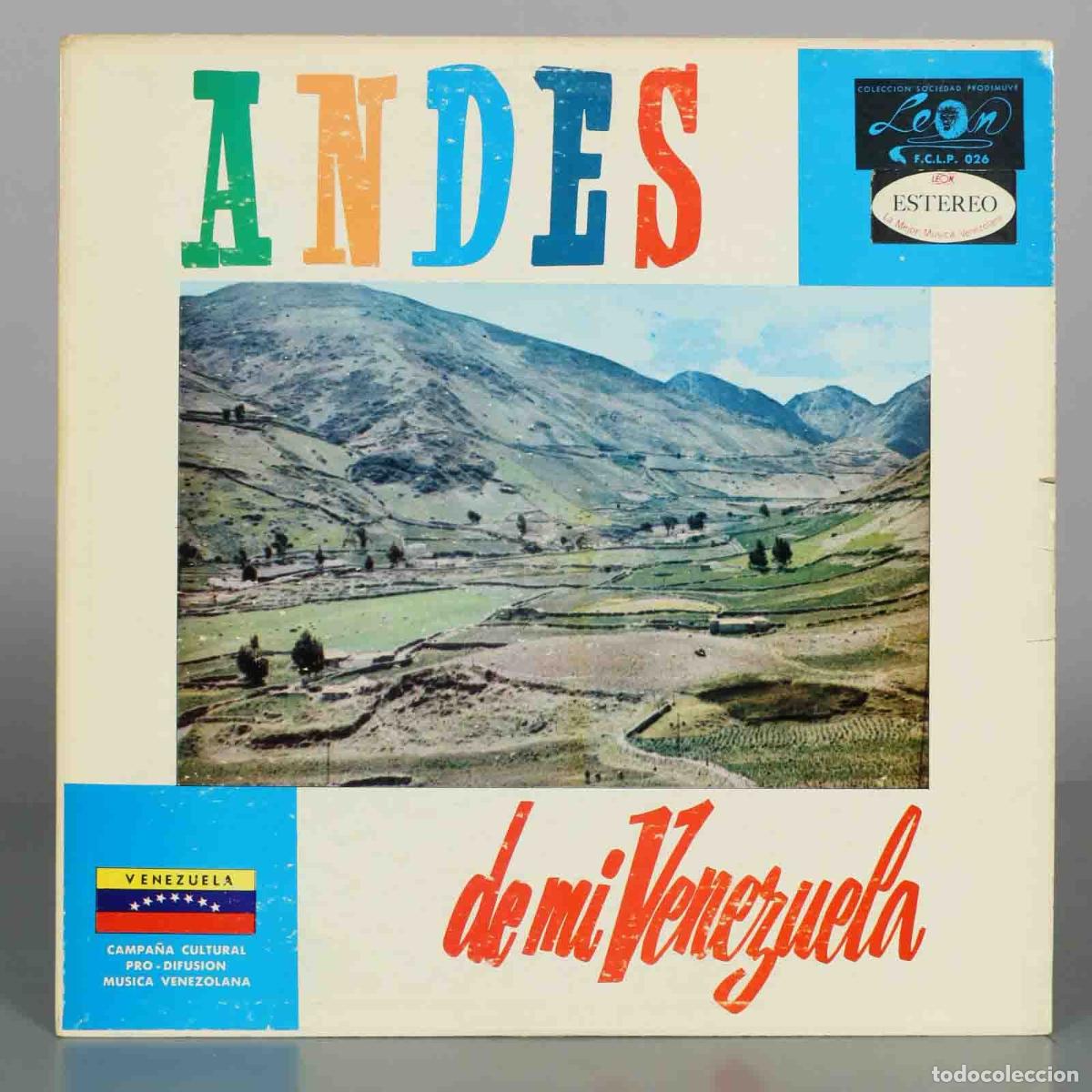 Discos de vinilo: LP. Andes de Mi Venezuela - Orquesta Galantes de Venezuela - Le&oacute;n