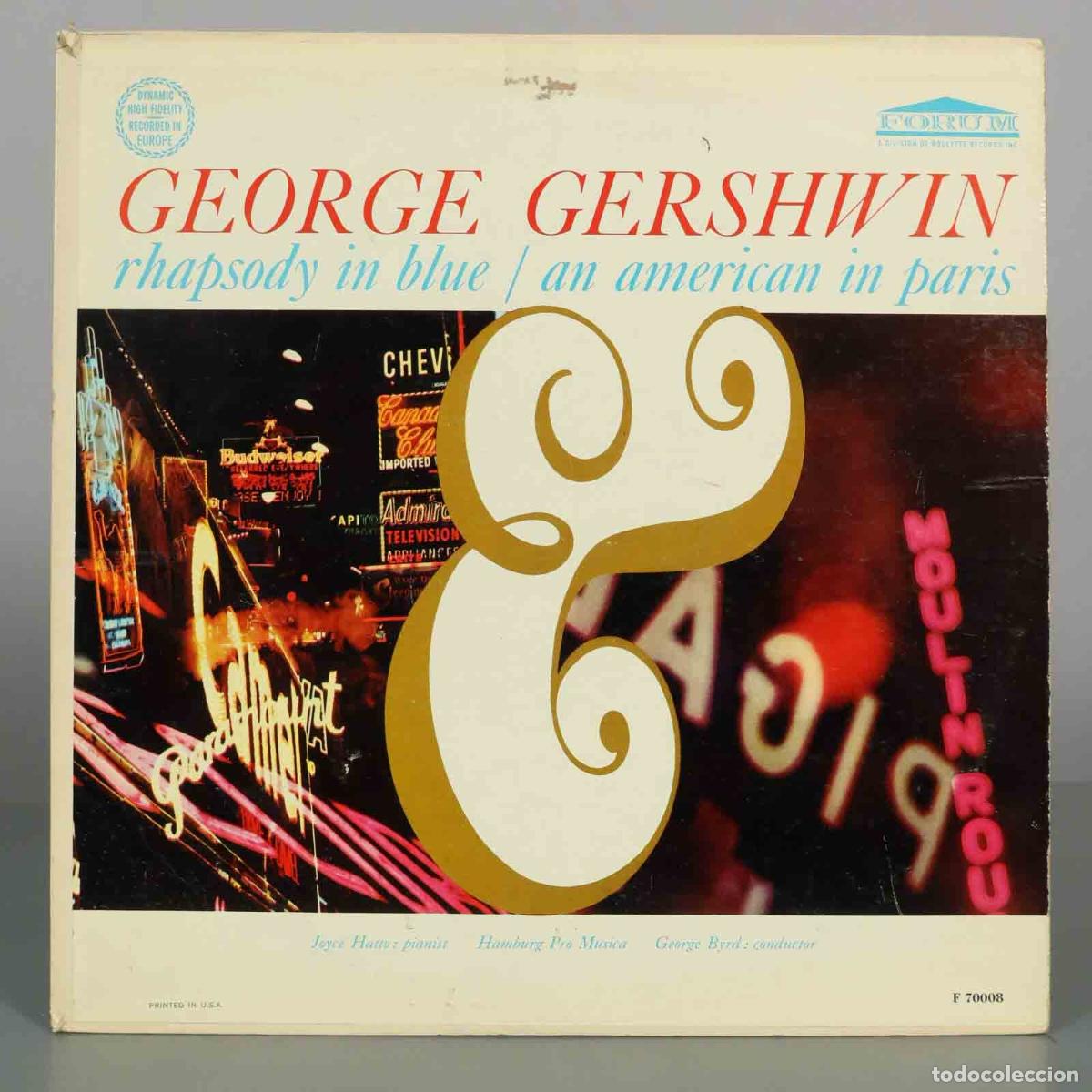 Discos de vinilo: LP. George Gershwin - Rhapsody in Blue / An American in Paris - Joyce Hatto, The Hamburg Pro Musica