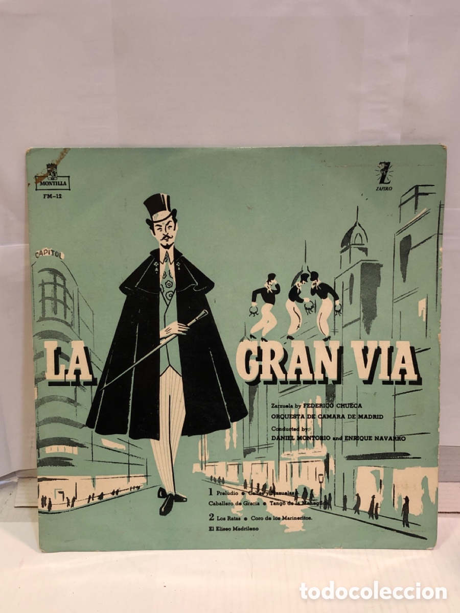 Discos de vinilo: Vinilo - La gran v&iacute;a. Federico Chueca