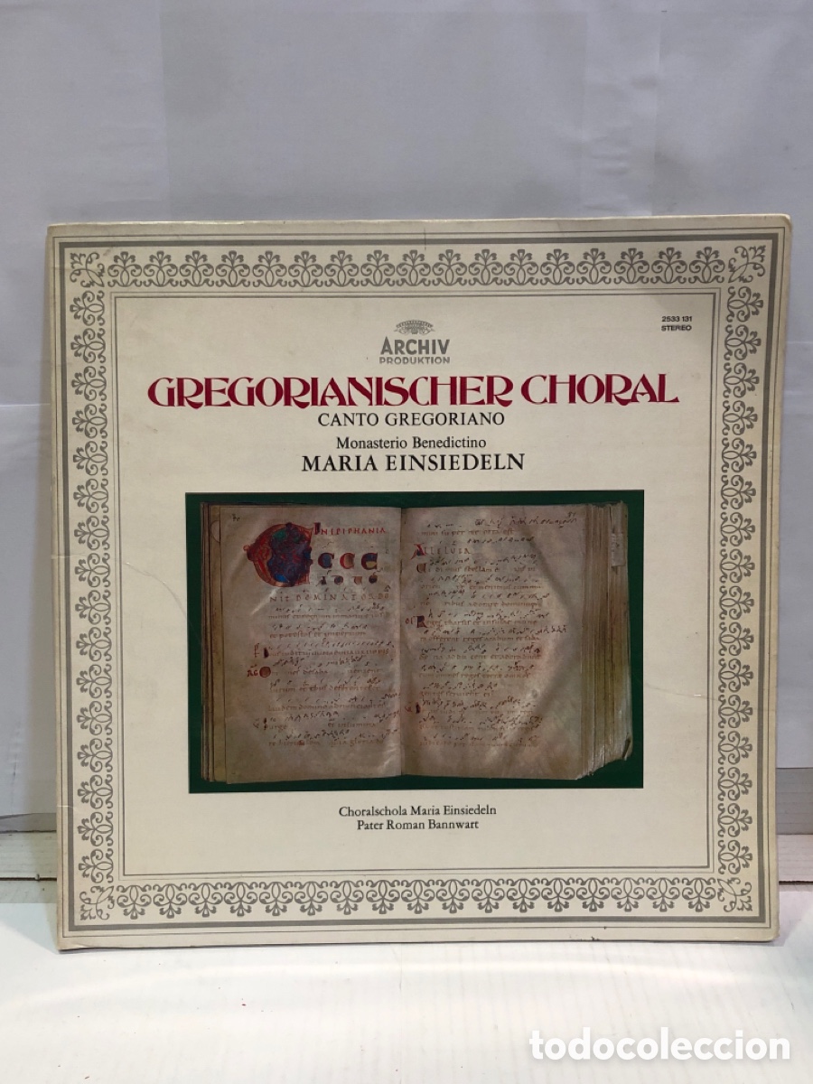 Discos de vinilo: Vinilo - Gregorianisher Choral. Monasterio Benedictino Mar&iacute;a Einsiedeln