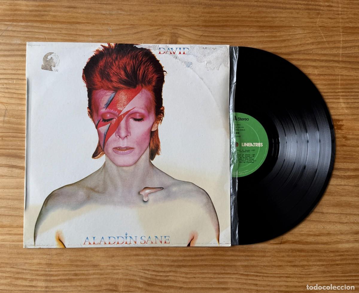 Vinyl records: David Bowie - Aladdin sane. Spain 1976