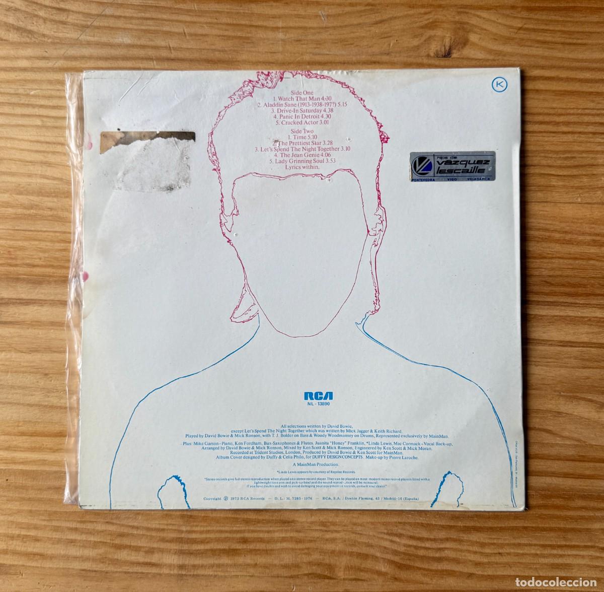 Discos de vinilo: David Bowie - Aladdin sane. Spain 1976 - Foto 2