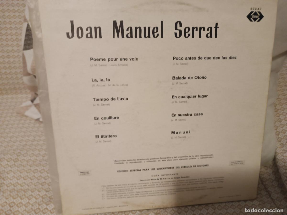 Discos de vinilo: Joan Manuel Serrat........... - Foto 2