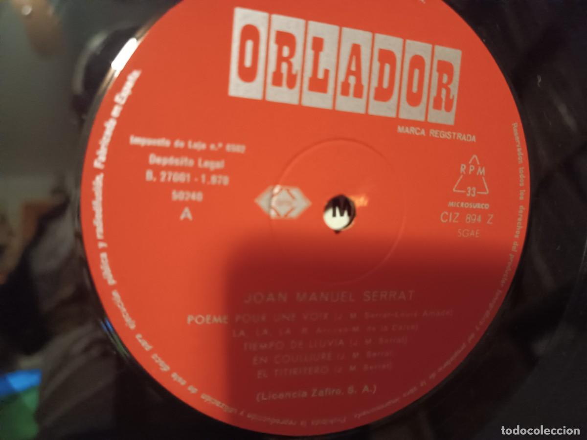 Discos de vinilo: Joan Manuel Serrat........... - Foto 3