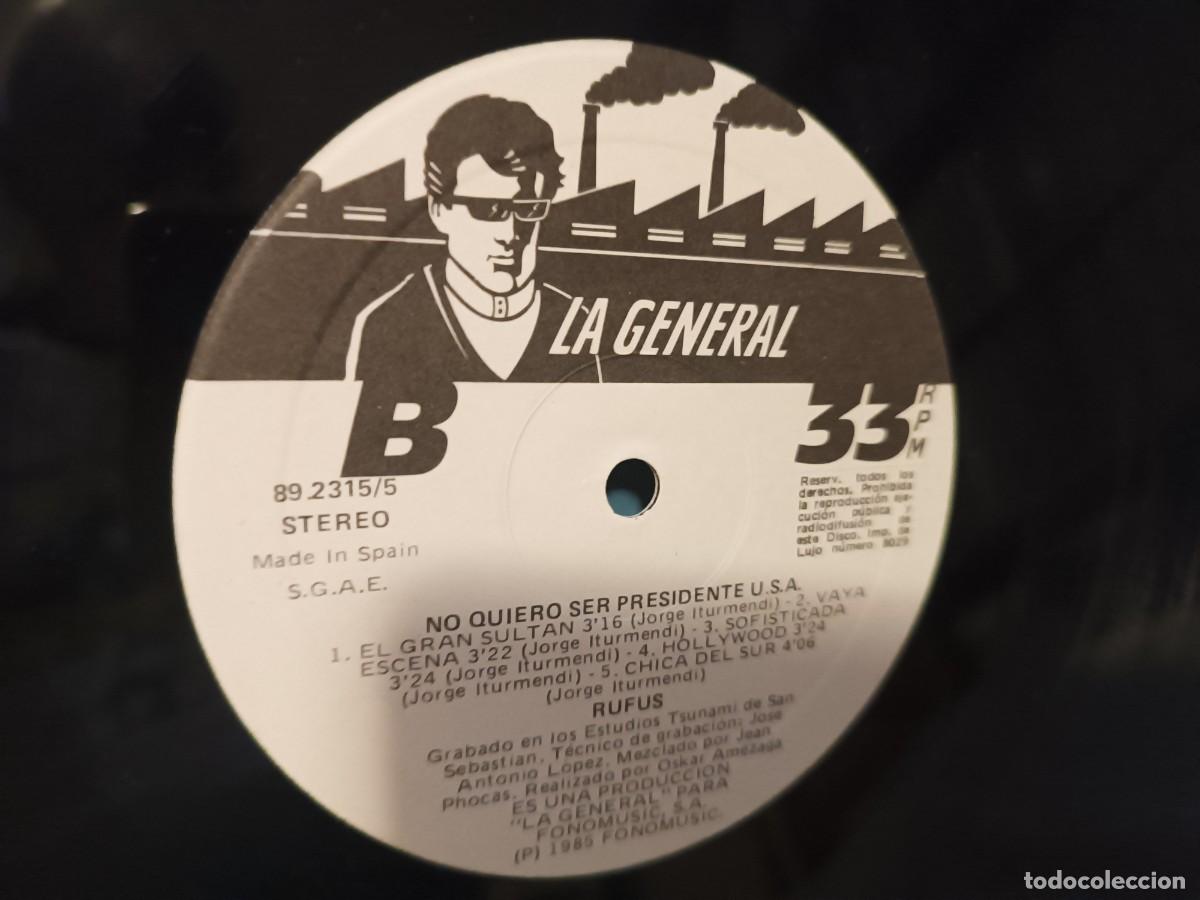 Discos de vinilo: Rufus No Quiero ser Presidente - Foto 3