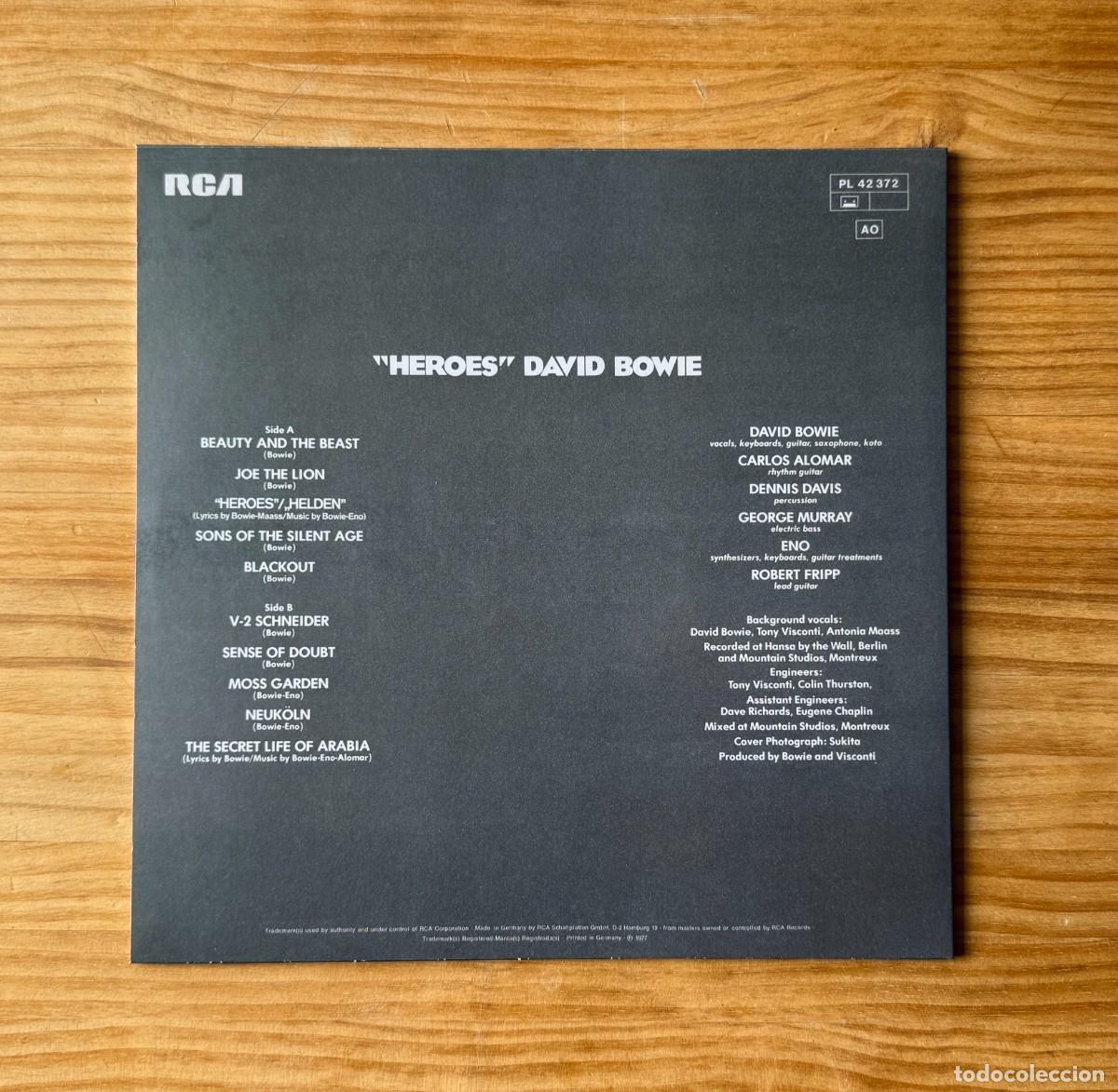 Discos de vinilo: David Bowie - Heroes. Remastered Version 180g. EU 2017 - Foto 2