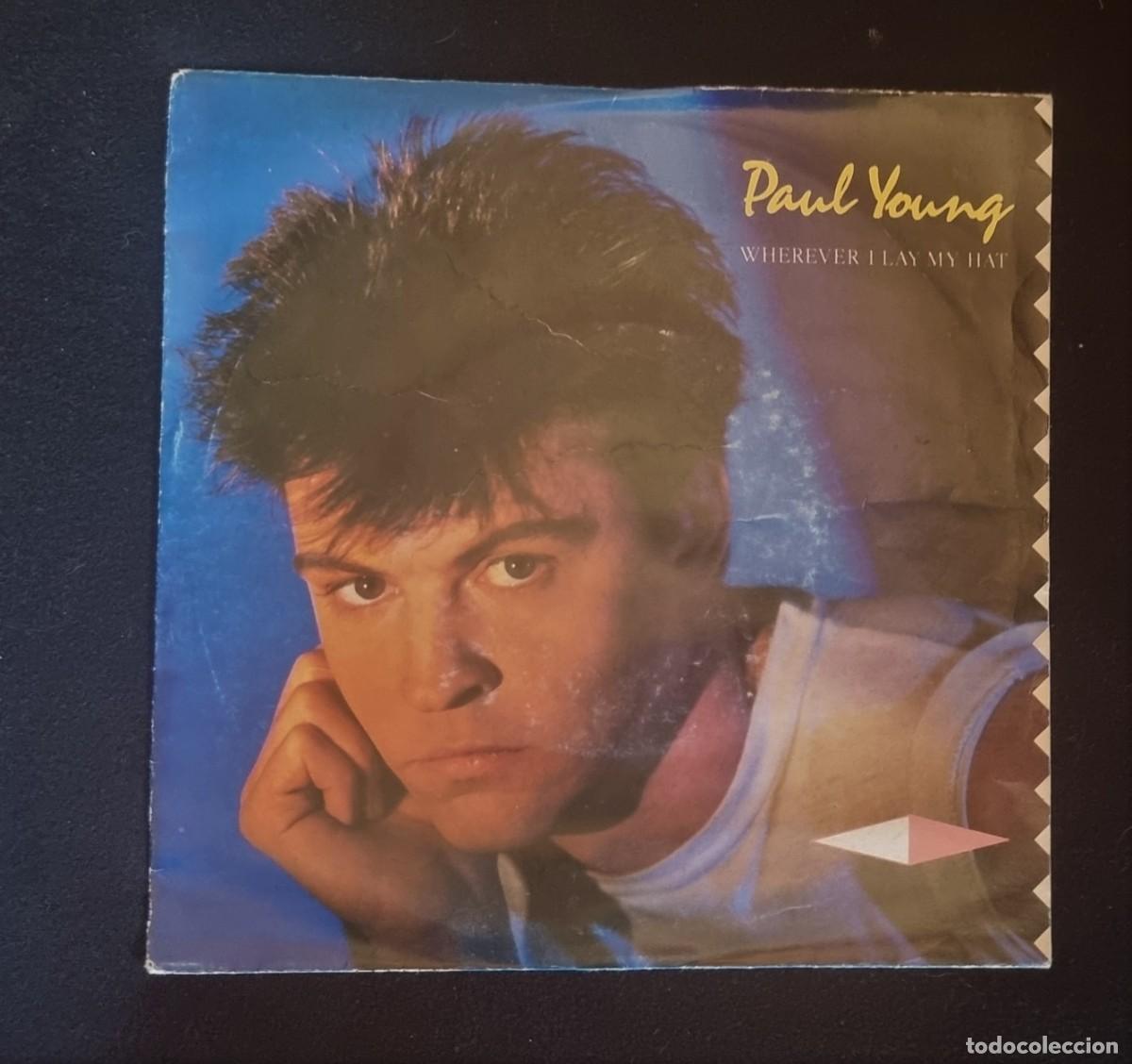 Discos de vinil: PAUL YOUNG WHEREVER I LAY MY HAT / BROKE
