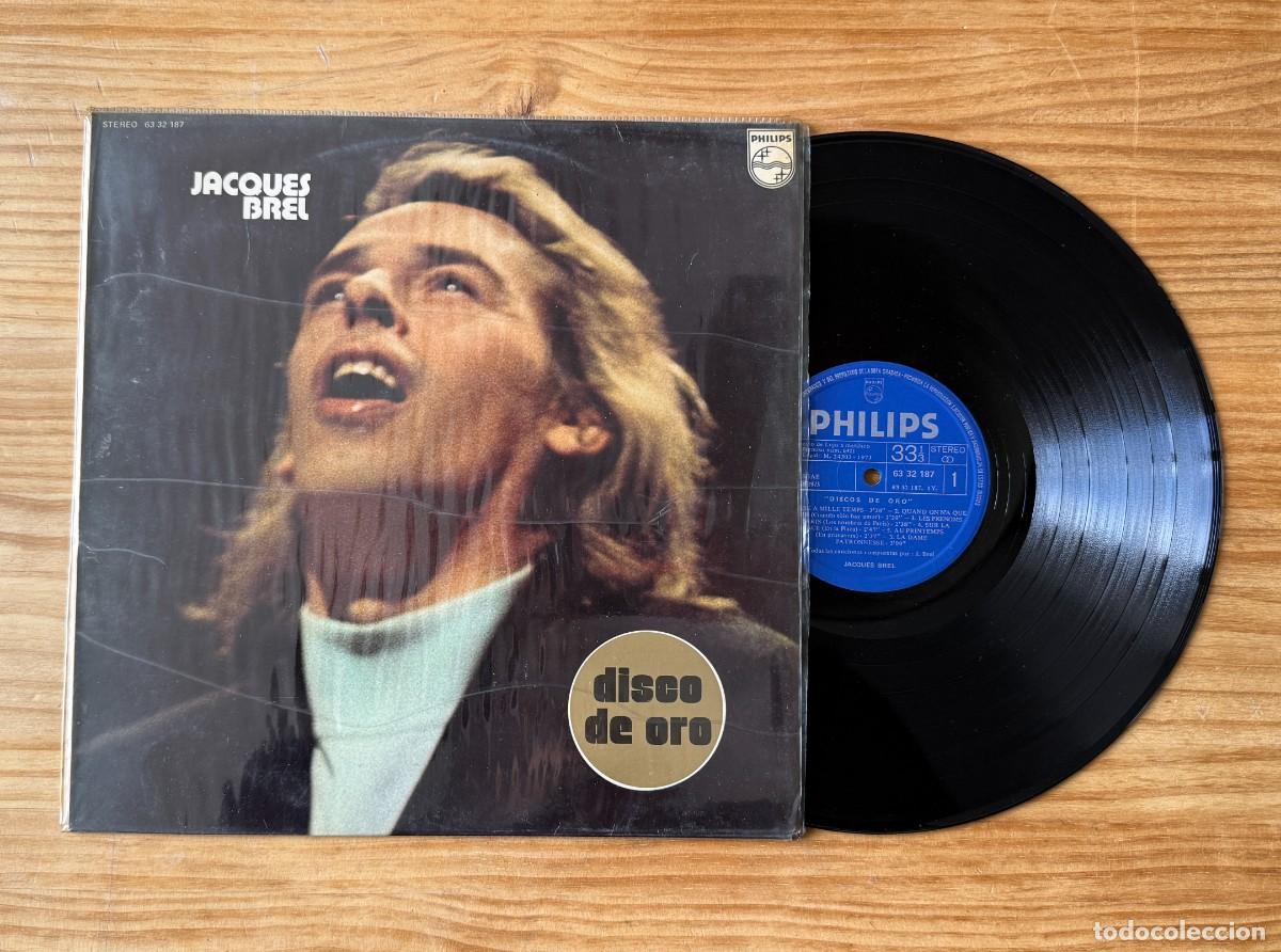 Discos de vinilo: Jacques Brel - Disco de oro. Spain 1973