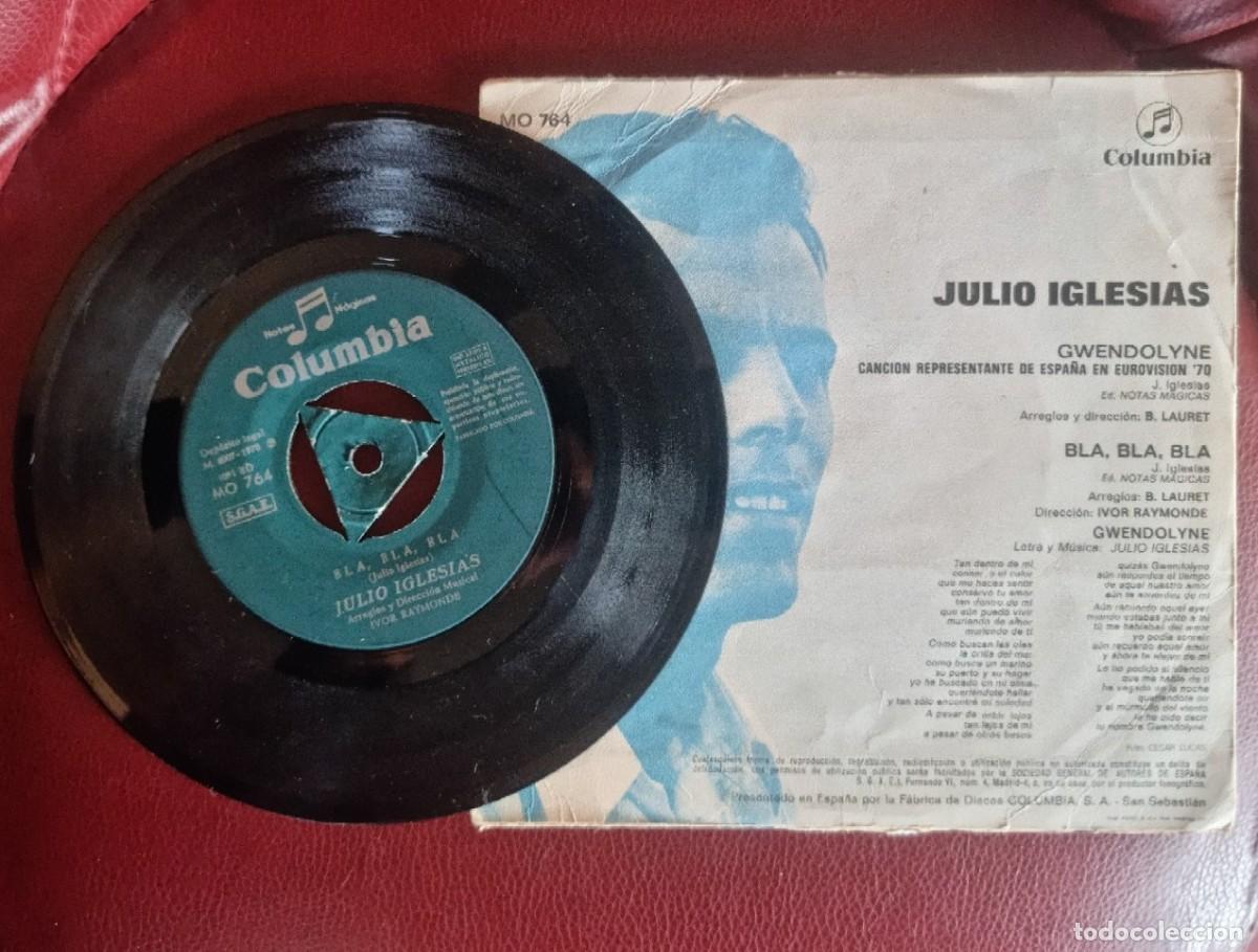 Discos de vinilo: JULIO IGLESIAS. GWENDOLYNE. BLA,BLA,BLA - Foto 2