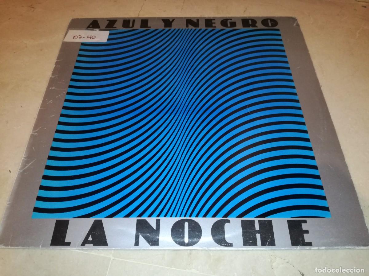 Discos de vinilo: AZUL Y NEGRO-LA NOCHE-CONTIENE ENCARTE-ORIGINAL 1982
