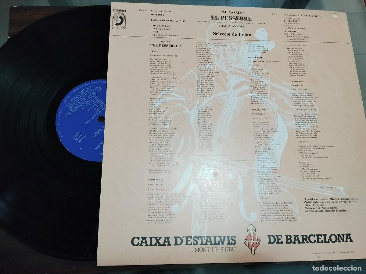 Discos de vinilo: PAU CASALS - EL PESSEBRE - Foto 2