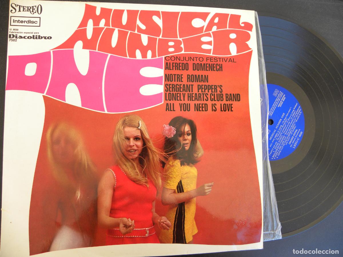 Discos de vinilo: CONJUNTO FESTIVAL ALFREDO DOMENCH -MUSICAL NUMBER ONE -LP 1969