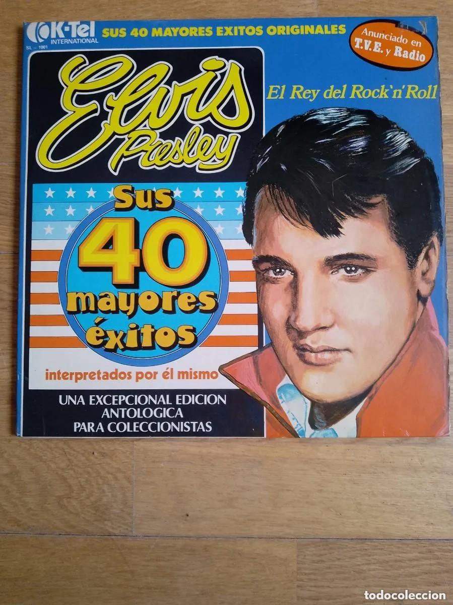Discos de vinilo: ELVIS PRESLEY - SUS 40 MAYORES EXITOS (LP2) 1977