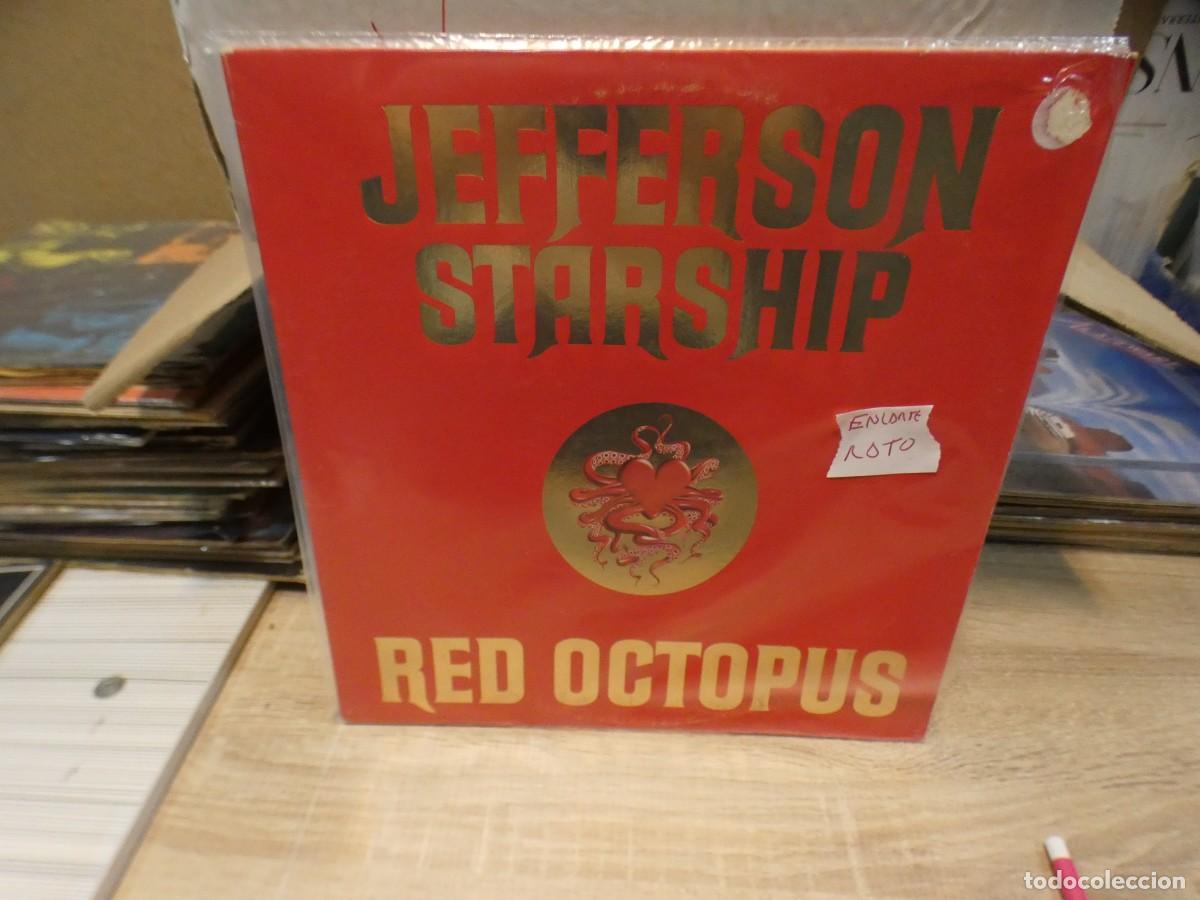Discos de vinilo: ARKANSAS1980 BOXX711 VINILO LEVES SE&Ntilde;ALES DE USO JEFFERSON STARSHIP ENCARTE ROJO RED OCTOPUS