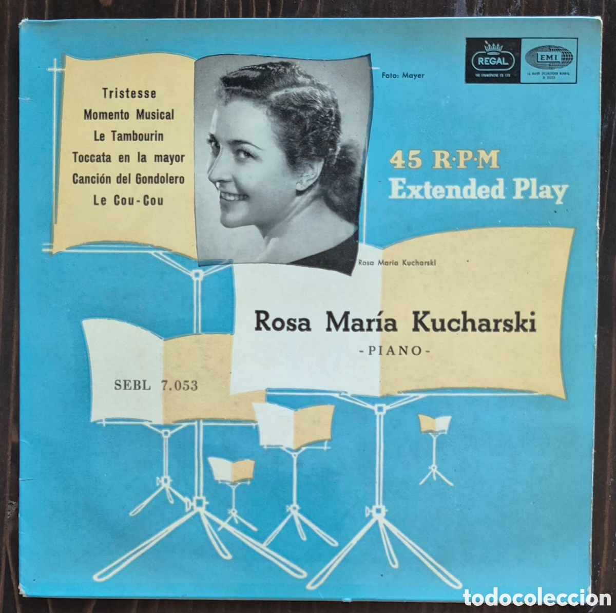 Discos de vinilo: EP - ROSA MAR&Iacute;A KUCHARSKI - TRISTESSE - 1956 ESPA&Ntilde;A
