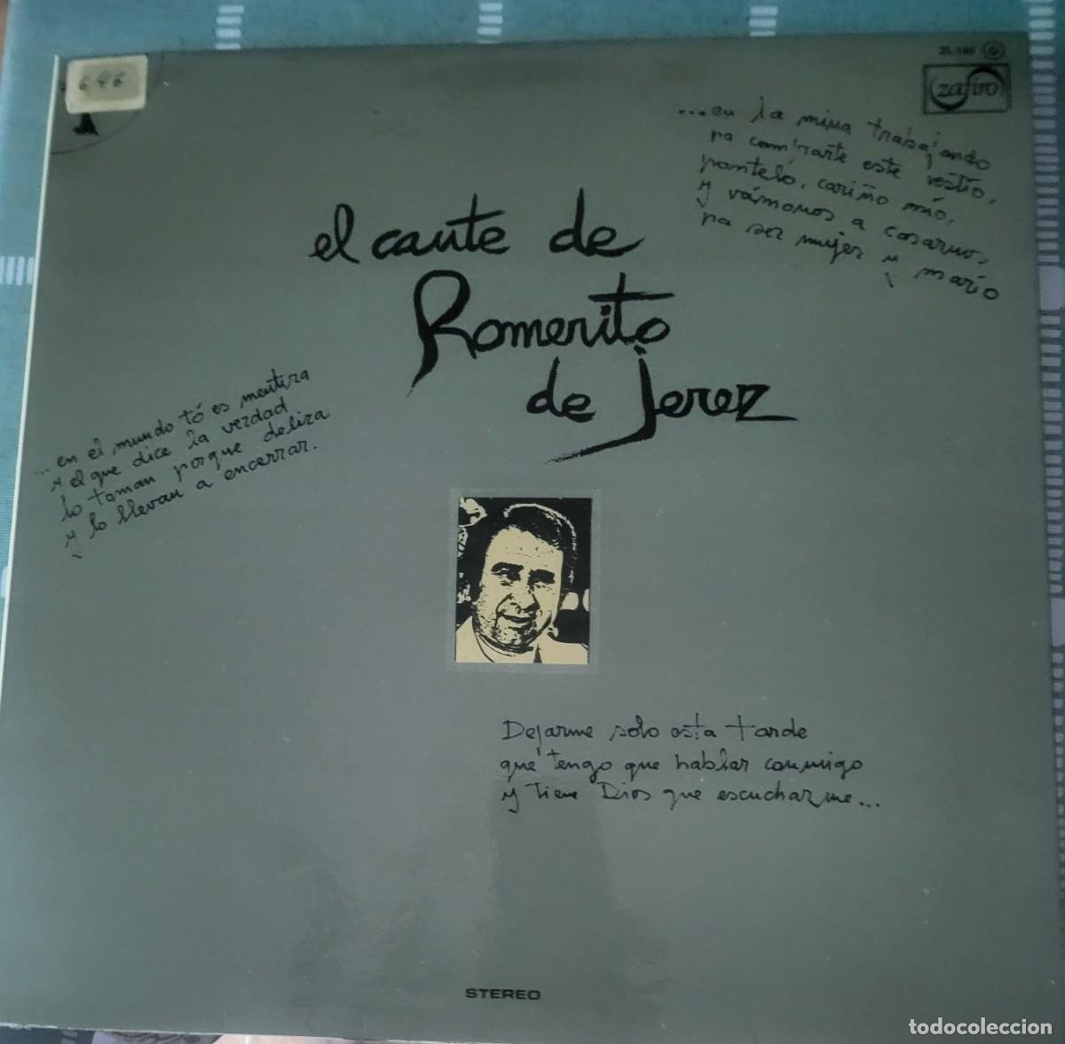 Discos de vinilo: Romerito de Jerez Lp portada doble sello Zafiro editado en Espa&ntilde;a...a&ntilde;o 1976 promocional.