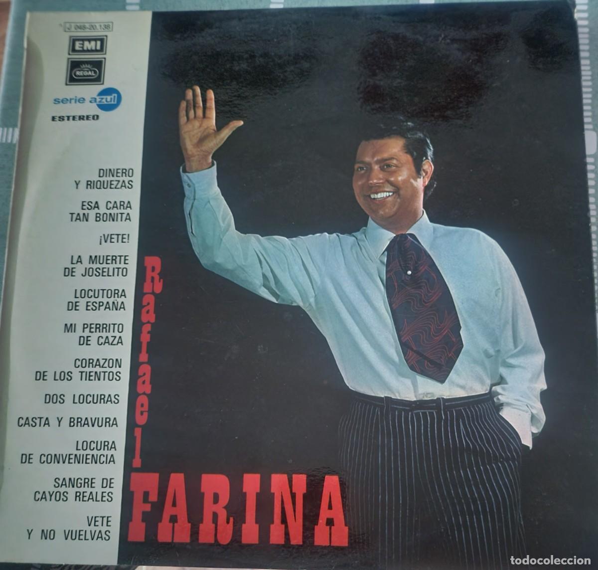 Discos de vinilo: Rafael Farina Lp sello Emi-Regal editado en Espa&ntilde;a...a&ntilde;o 1972.