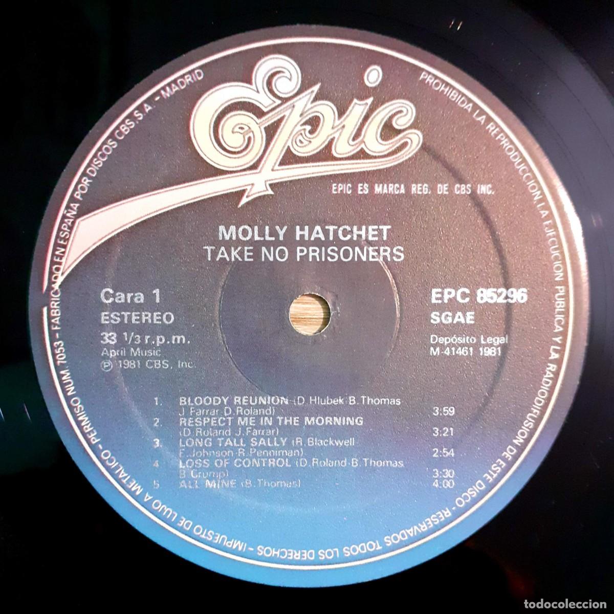 Discos de vinilo: LP vinilo de MOLLY HATCHET Take no prisoners - Foto 3