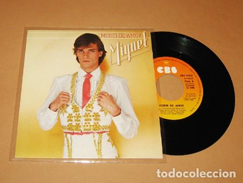 Discos de vinilo: MIGUEL BOSE - MORIR DE AMOR - SINGLE - 1980 - Foto 1