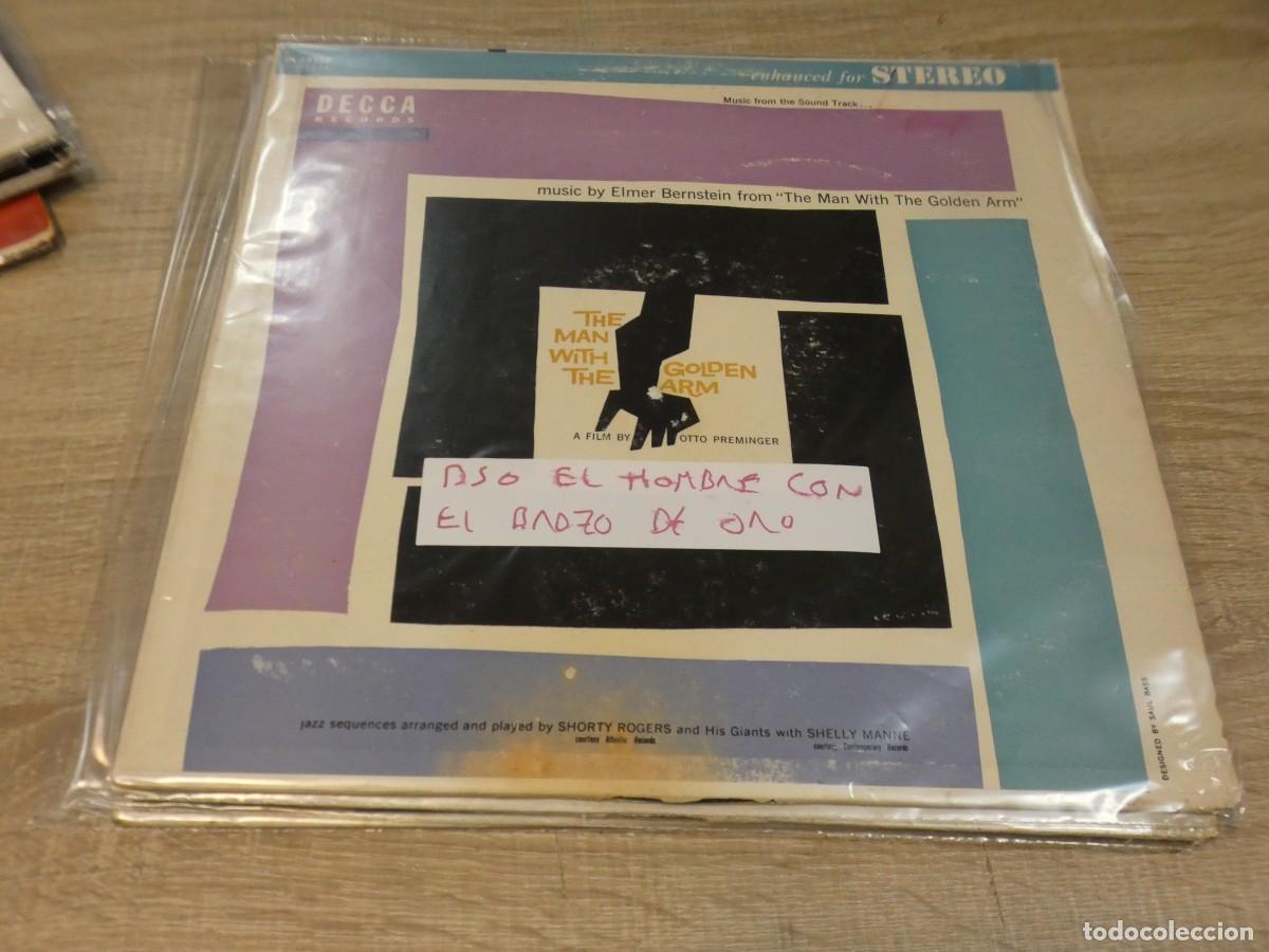 Discos de vinilo: ARKANSAS1980 LOTT720 VINILO LEVES SE&Ntilde;ALES DE USO BSO OST EL HOMBRE CON EL BRAZO DE ORO