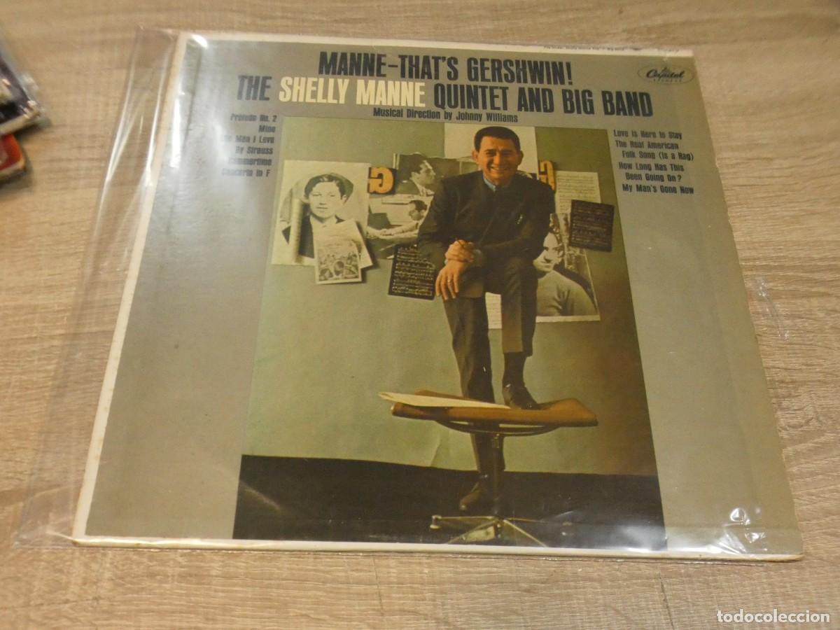 Discos de vinilo: ARKANSAS1980 LOTT720 VINILO LEVES SE&Ntilde;ALES DE USO THE SHELLY MANNE QUINTET AND BIG BAND
