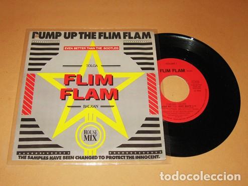 Discos de vinilo: TOLGA FLIM FLAM BALKAN - PUMP UP THE FLIM FLAM - SINGLE - 1988 - SIMILAR AL MAX-MIX SPAIN