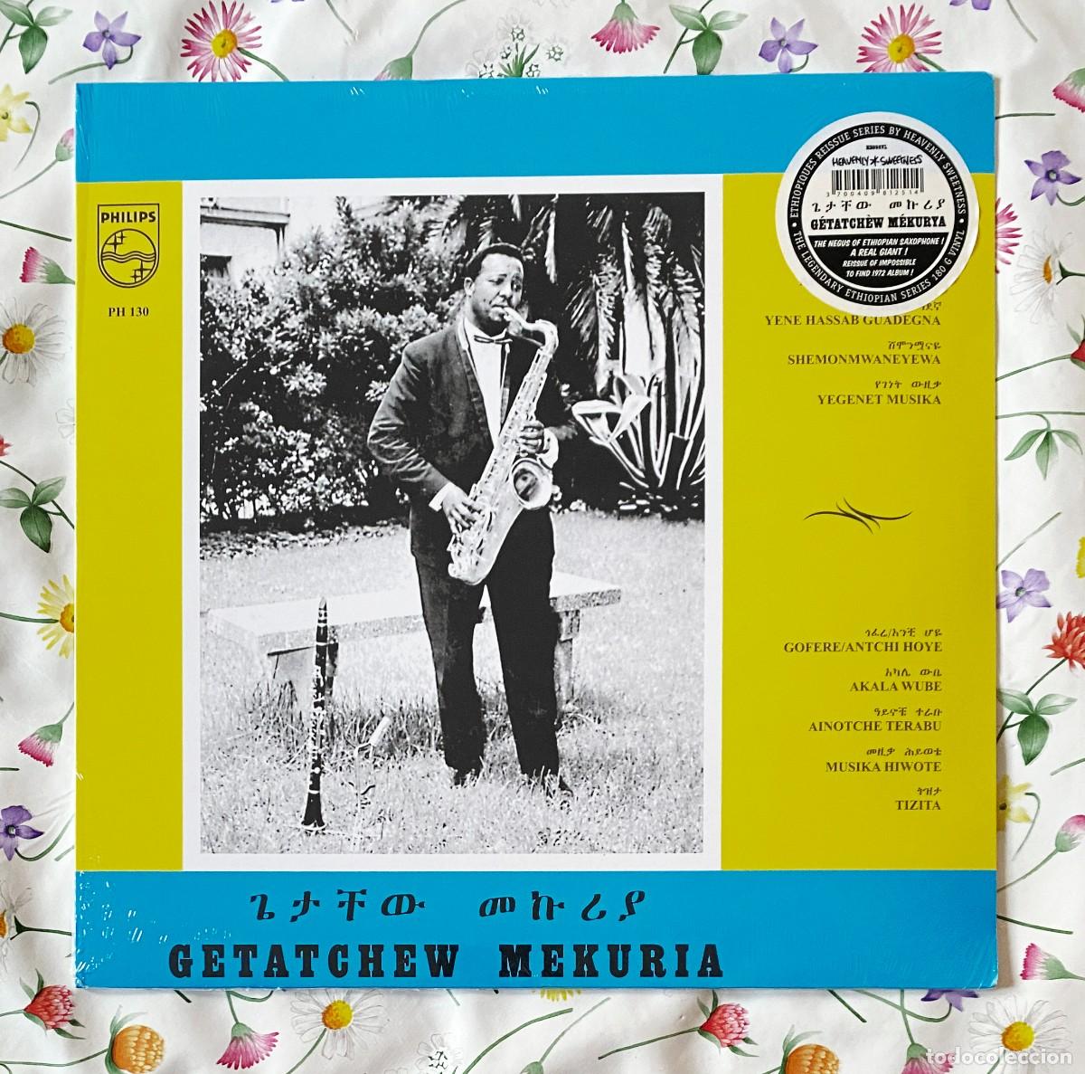 Discos de vinilo: GETATCHEW MEKURIA - GETATCHEW MEKURIA AND HIS SAXOPHONE 12'' LP PRECINTADO - JAZZ AFRICANO SOUL-JAZZ