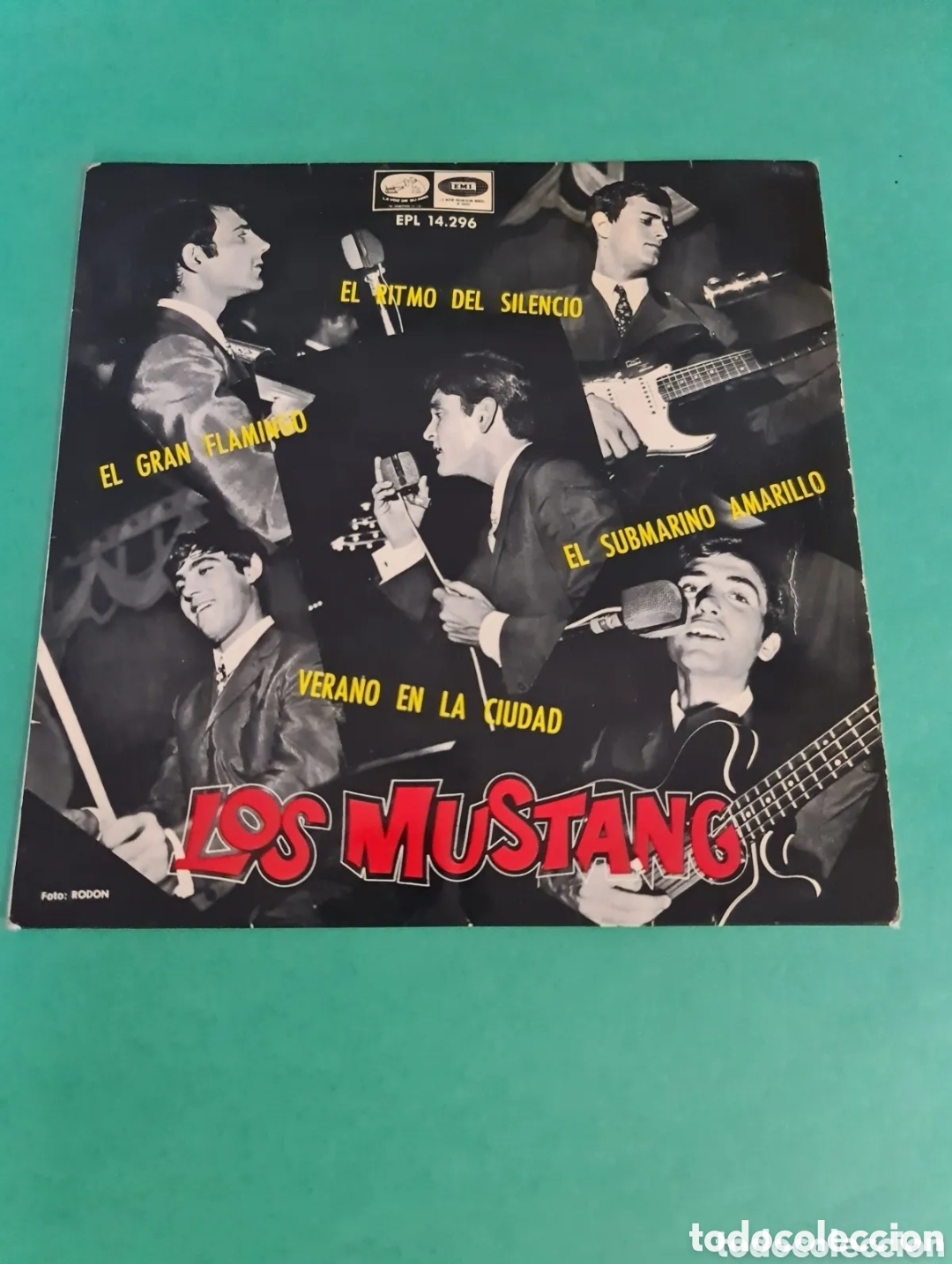 Discos de vinilo: Single LOS MUSTANG. El submarino Amarillo