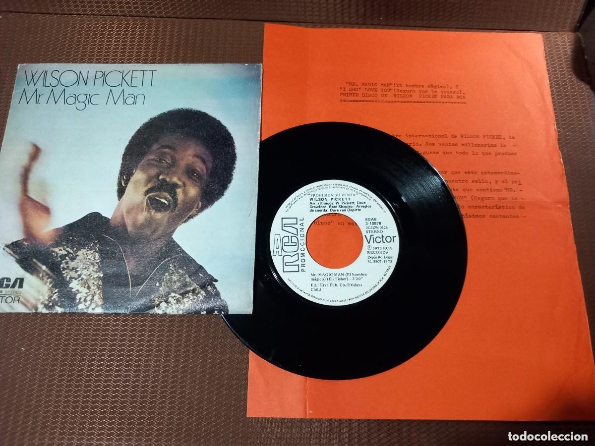 Discos de vinilo: Wilson Pickett / Mr. Magic Man / Single 7&rdquo; PROMO - Foto 1
