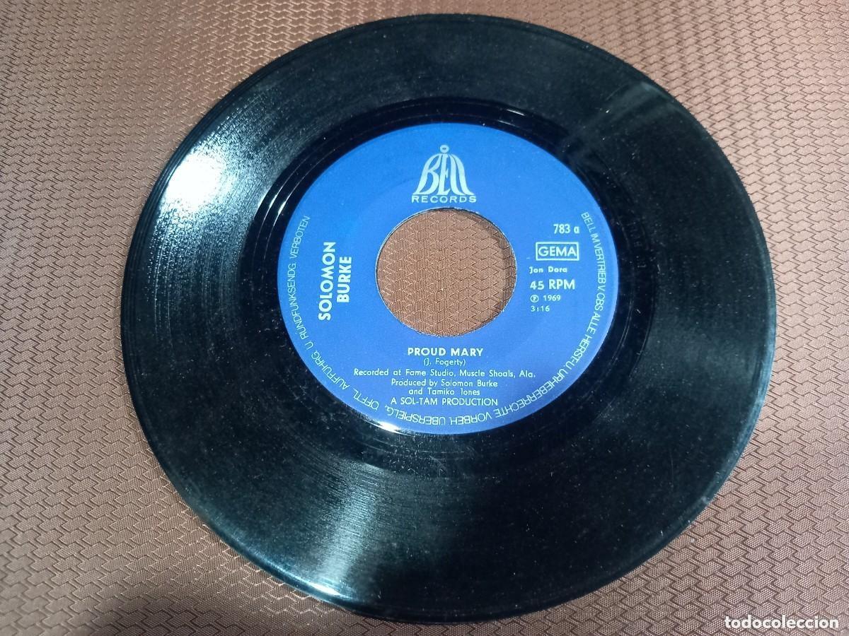 Discos de vinilo: Solomon Burke / Proud Mary / SINGLE 7&rdquo; [Bell Records GEMA 1969 ]