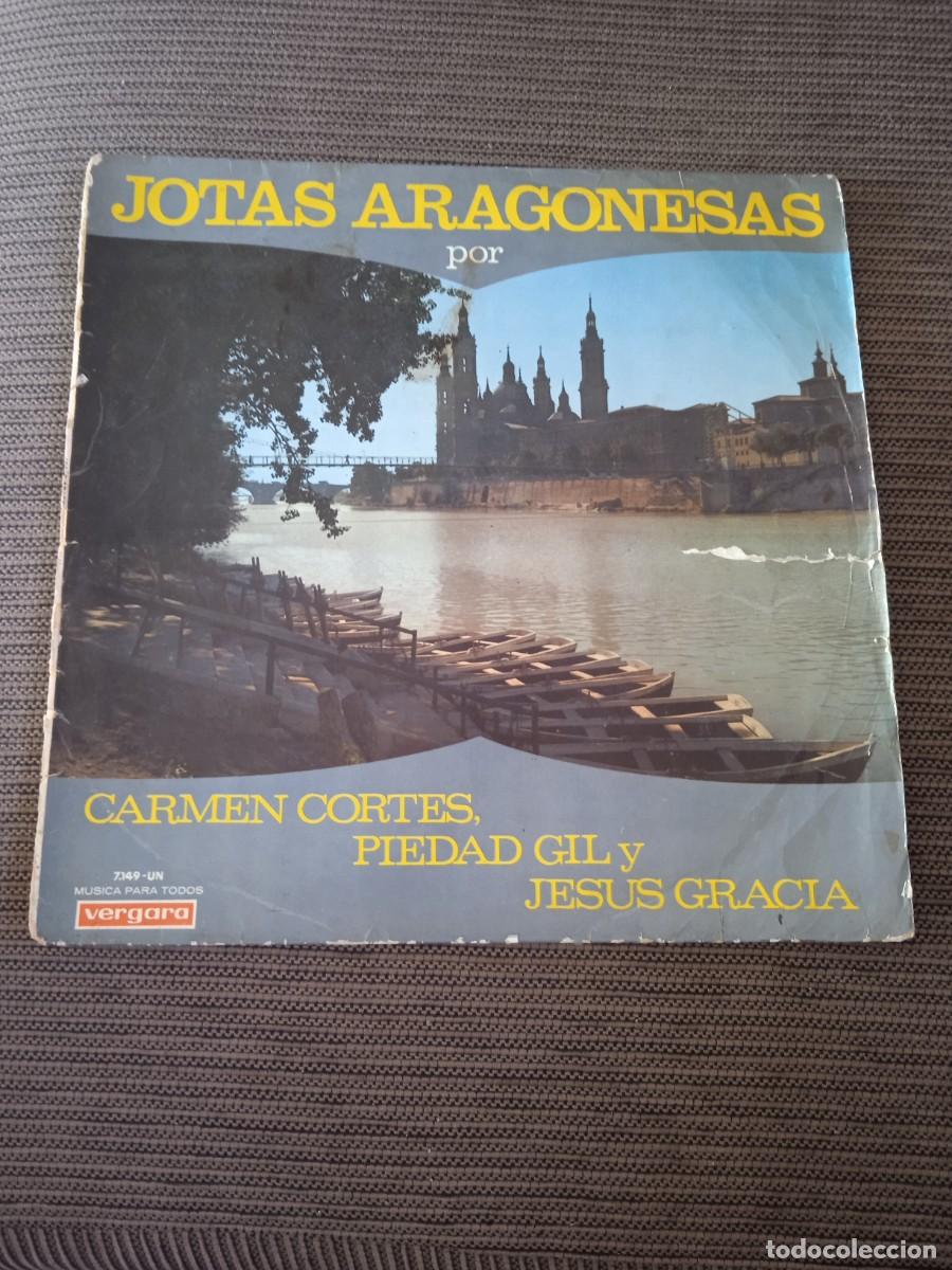 Discos de vinilo: Jotas Aragonesas | Carmen cortes piedad gil Jes&uacute;s gracia| Disco Vinilo Musica