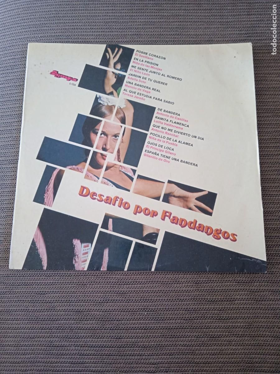 Discos de vinilo: Desaf&iacute;o por fandangos | Ni&ntilde;a de las monjas el sevillano el ni&ntilde;o Le&oacute;n | Disco Vinilo Musica